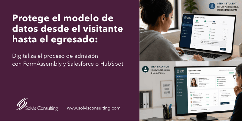 Digitaliza el proceso de admisión con FormAssembly y Salesforce o HubSpot